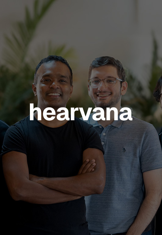 Hearvana white logo