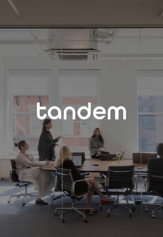 Tandem white logo